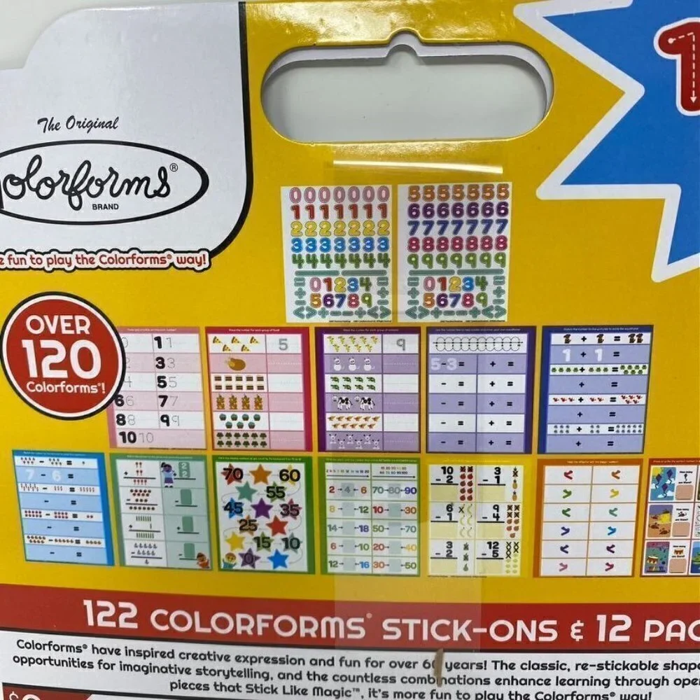 Colorforms On The Go Numbers Learning Book